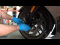 BMW K1600 Front Wheel Removal