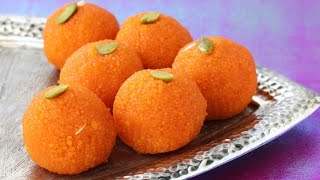 Motichoor Laddu | Homemade Motichoor Ladoo Recipe | Festival Indian Sweet Recipe | Live Food