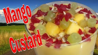 Mango Custard Recipe I मैंगो कस्टर्ड I  Fruit Custard with Mango  I  Mango Custard Delight-