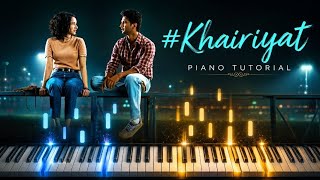 KHAIRIYAT PUCHHO Easy Piano Tutorial #viral #viralvideo #views #video #kheriyat
