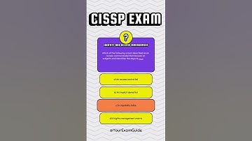 CISSP Exam - Identity and Access Management Domain 5. #cissp #identityandaccessmanagement #study