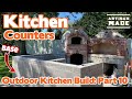 How to Build Outdoor Kitchen Counters / Backyard Kitchen / Cinderblock Kitchen Base / DIY Masonry