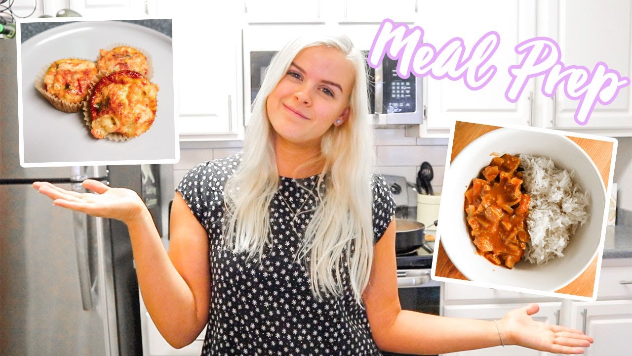 MEAL PREP | Easy On The Go Breakfast & 1 Pot Chicken Curry - YouTube