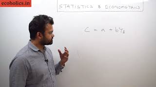 Econometrics & Statistics in Hindi | Chapter 2 | Basic Regression Equation Analysis | Sanat Sir