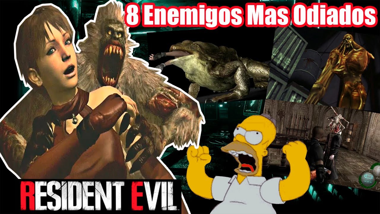Top 8 Enemigos mas ODIADOS de Toda la Saga Resident Evil - YouTube