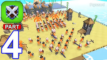 Clash Commander: My Mini Army - Gameplay Walkthrough Part 4 Stick War Army Commander Defense Game