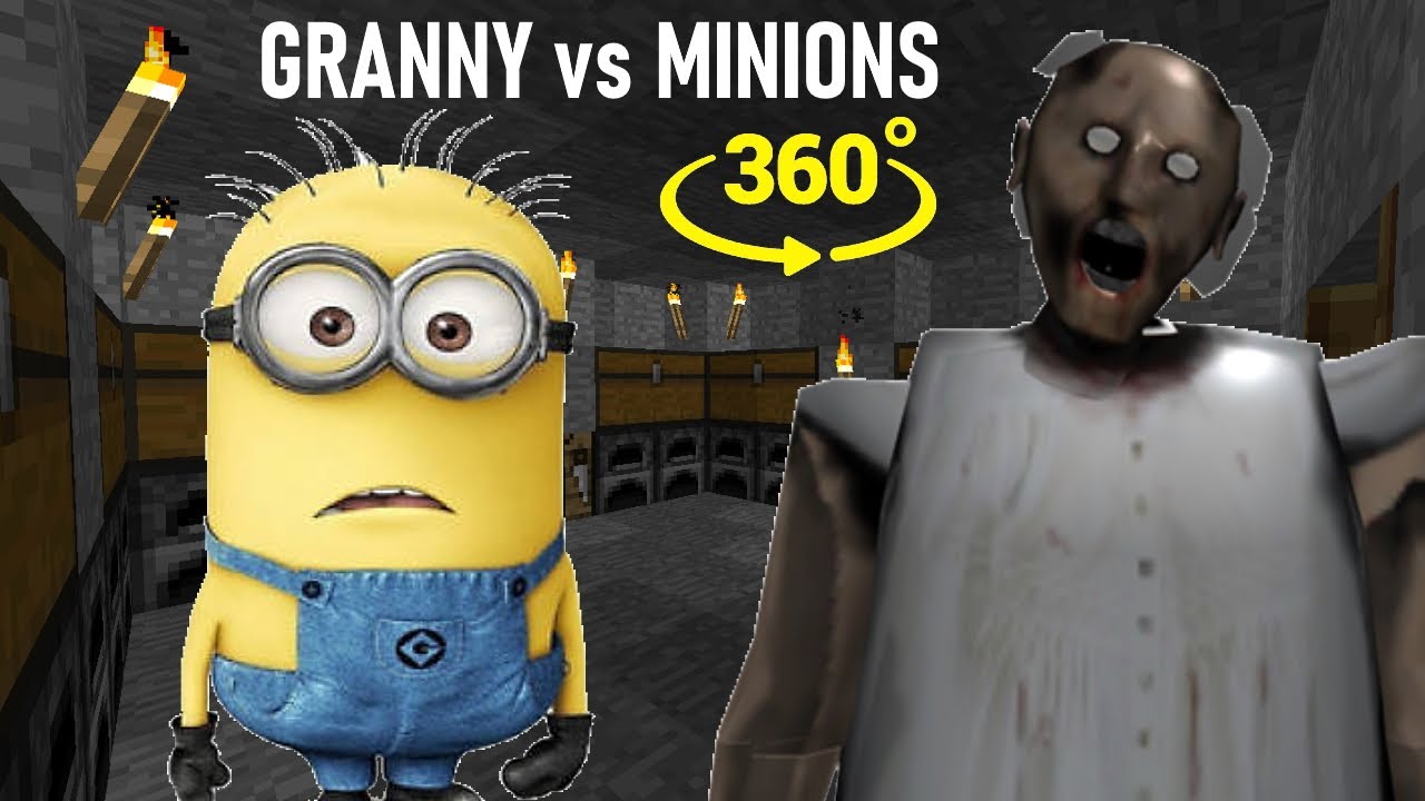 MINIONS vs GRANNY in Minecraft 360° 