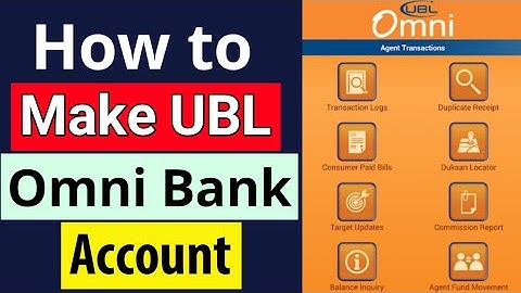How to Create UBL OMNI Bank account at home online
