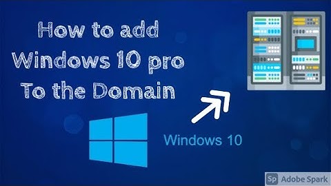 How to join Windows 10 pro to the Domain #Win10 #Howto