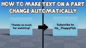 HOW TO MAKE TEXT ON A PART CHANGE AUTOMATICALLY 🛠️ Roblox Studio Tutorial