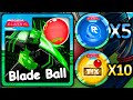 The classic how to get x10 tickets  x5 tokens badges from blade ball roblox