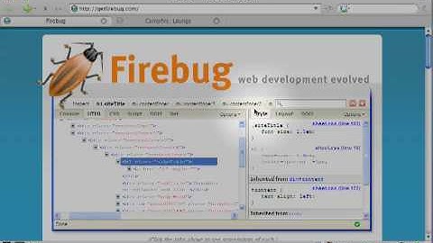Firebug tutorial - Inspect HTML and CSS