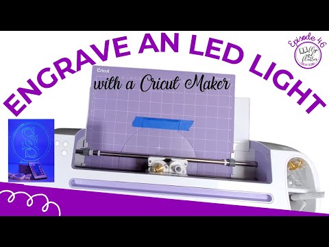 How to make a custom led lamp with the Cricut Maker's engraving tip -  NeliDesign