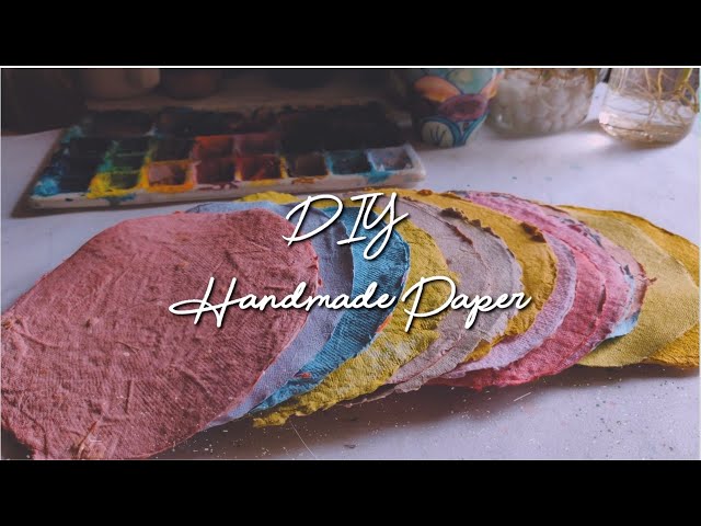 DIY handmade paper, How to make handmade paper without frame