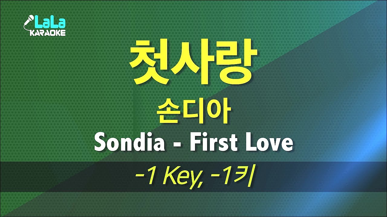 손디아(Sondia) - 첫사랑(First Love) (-1키) 노래방 LaLaKaraoke Kpop - YouTube