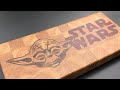 Making a STAR WARS inlaid cutting board with my CNC