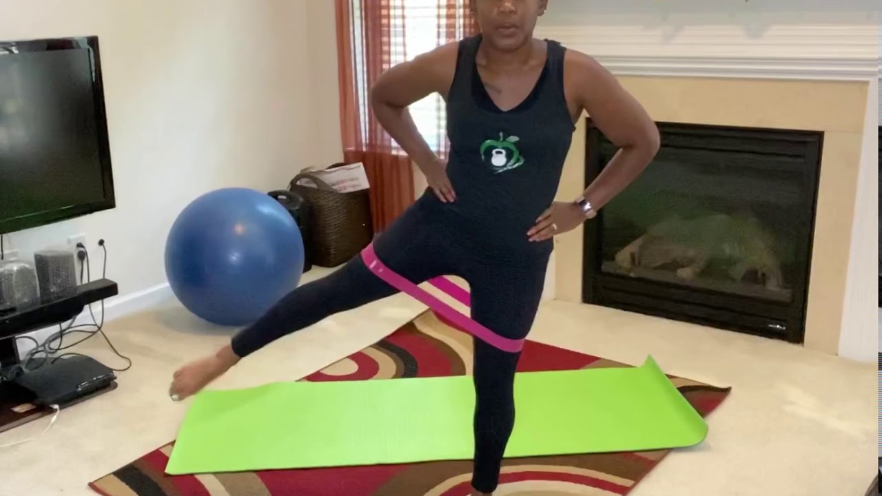 Mini Resistance Band exercise: Lateral leg lifts - YouTube