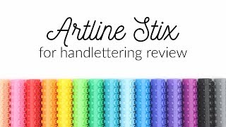 Artline Stix Brush Marker Review for Handlettering