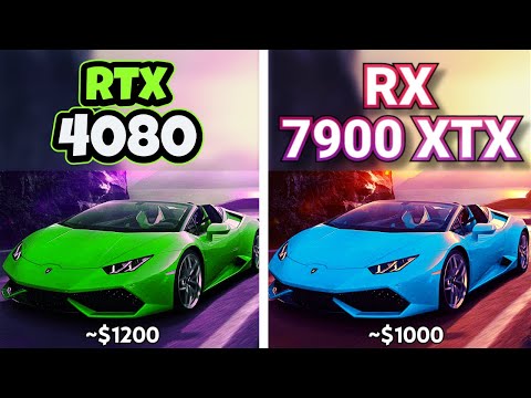 RTX 4080 vs RX 7900 XTX - Side by Side GAMEPLAY