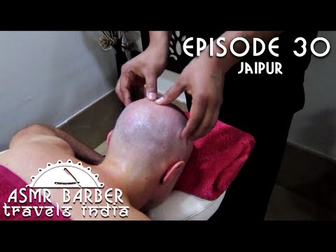 Neck and Head Ayurvedic Massage at Indian SPA - ASMR intentional no talking