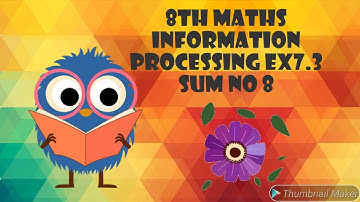 8th maths information processing exercise 7.3 state board revised syllabus sum no 8
