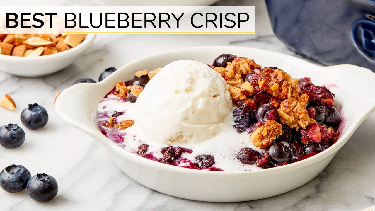 BEST BLUEBERRY CRISP | vegan recipe | Clean & Delicious