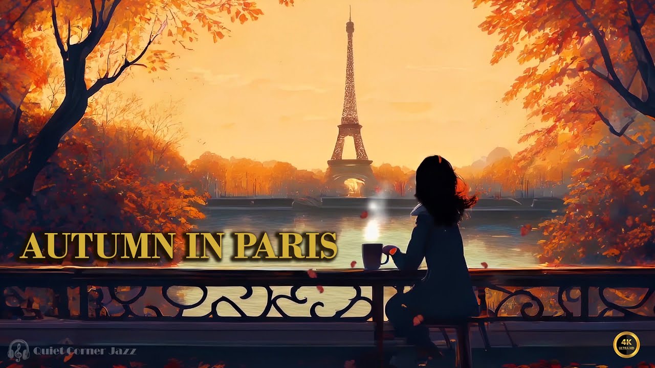 Осенний ветер в Париже: Европейский камерный джаз и меланхоличное пианино [4K]