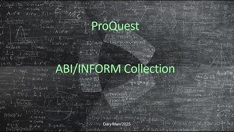 Help You Stay Ahead of Business Trends: ABI/INFORM Collection[FIRST Workshop 20250507]
