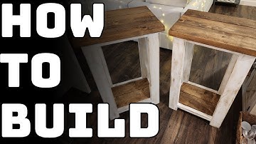 How to Build Farmhouse End Tables