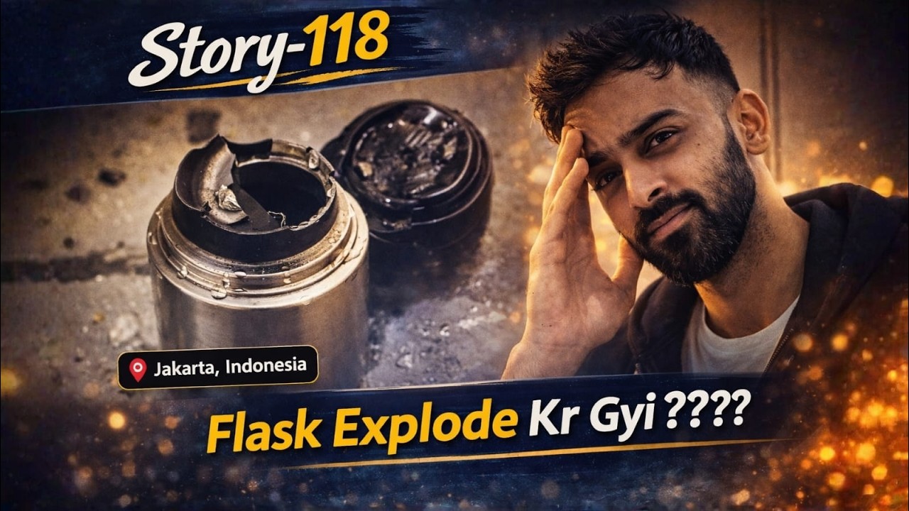 Story-118 | Flask Explode Kr Gyi????|A Pahadi in Indonesia|5 March 2026