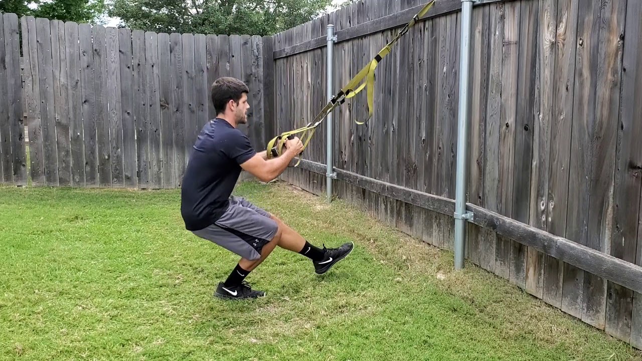 Suspension Trainer Pistol Squat (Single Leg Squat) YouTube