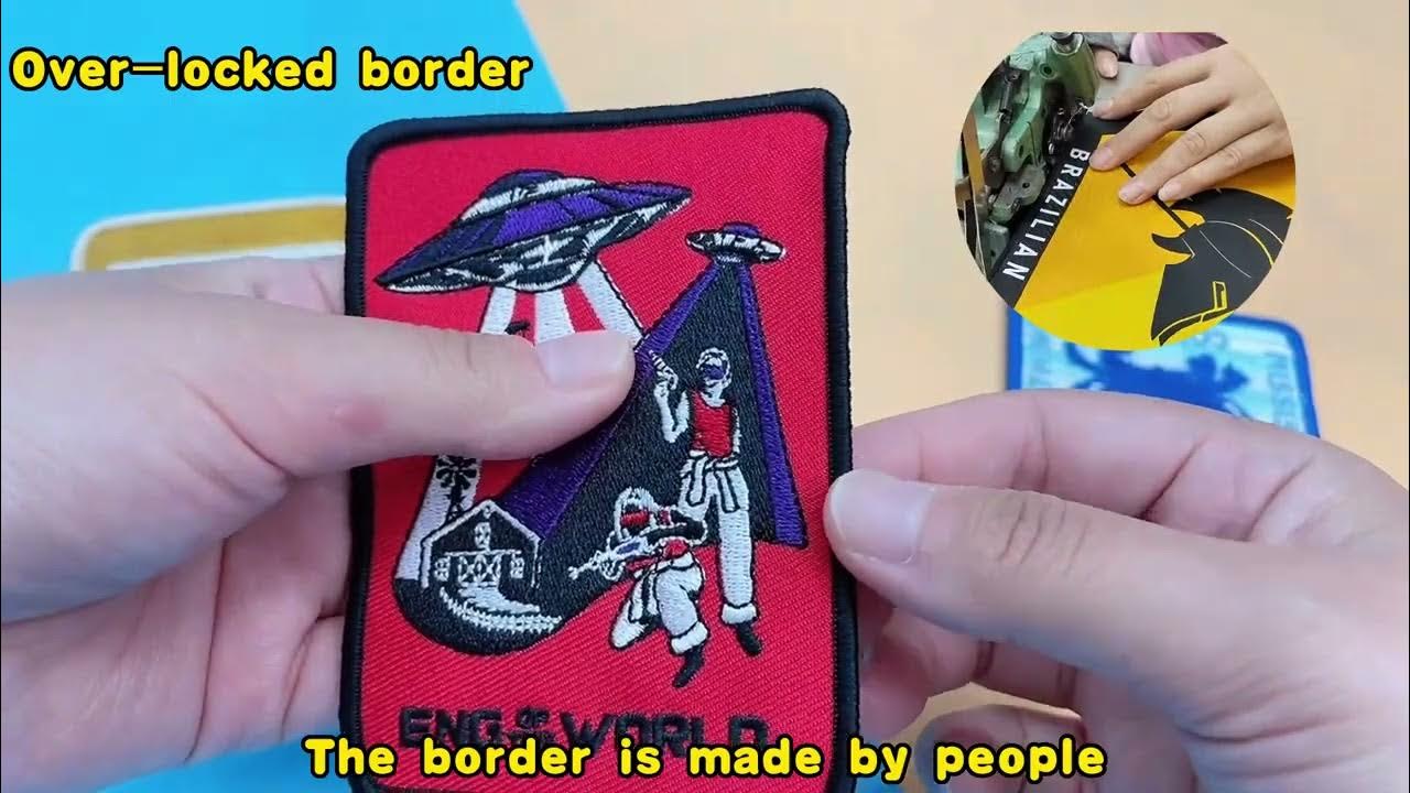 Fashion Difference Border Fabric Iron On Embroidered Patches Size