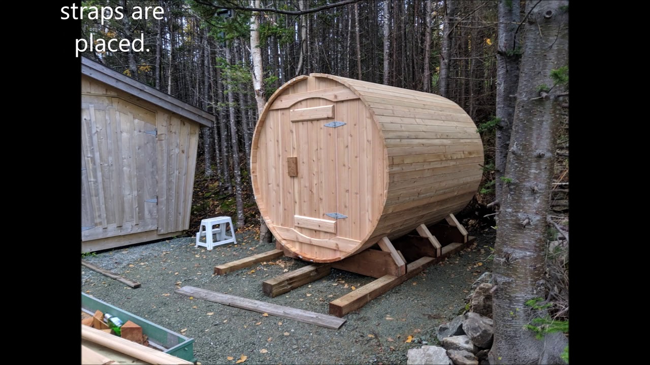 How to build a barrel sauna