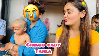 👶We Cut Long Hairs of chikoo Baby 😍 Lifes 1st Mundan Function 😍 Bindass Kavya Vlogs