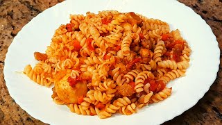 chicken macaroni's l  أسهل وصفة معكرونة بالدجاج #cookingsketchbook#chicken#pasta#طبخ#اكل#دجاج#باستا