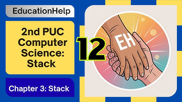 2nd PUC Computer Science | Chapter 3 | Stack | Data Structure Part 2 | PUC Exam Karnataka