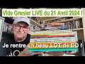 Vg live du 21 avril  je rentre un beau lot de bd 