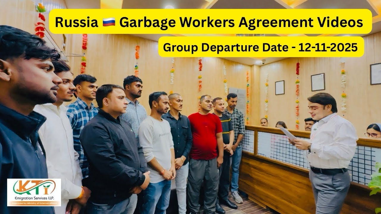 Russia 🇷🇺 Wearhouse Workers Departure Orientation Video By Koushal Sir, Kti Emigration Services LLP 