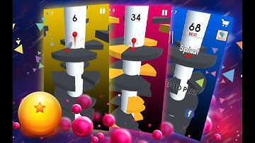 Helix Jump. NEW RECORD !! Satisfying video. ASMR iOS gameplay.