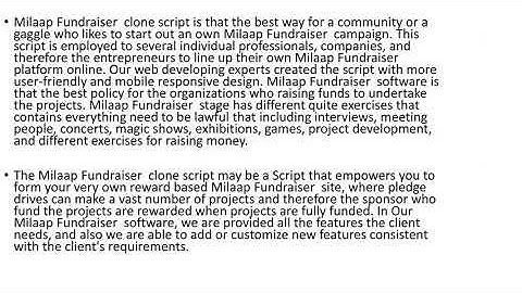 Milaap Fundraiser Clone | Milaap Fundraiser Script