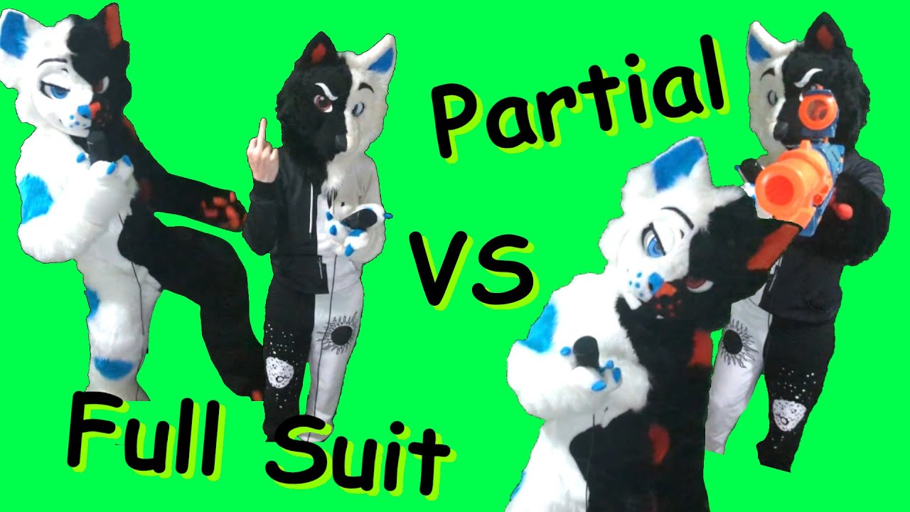 A Split Furry Comparing Partial And Full Suiting