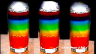Double rainbow cocktail shots | raju beverage lab