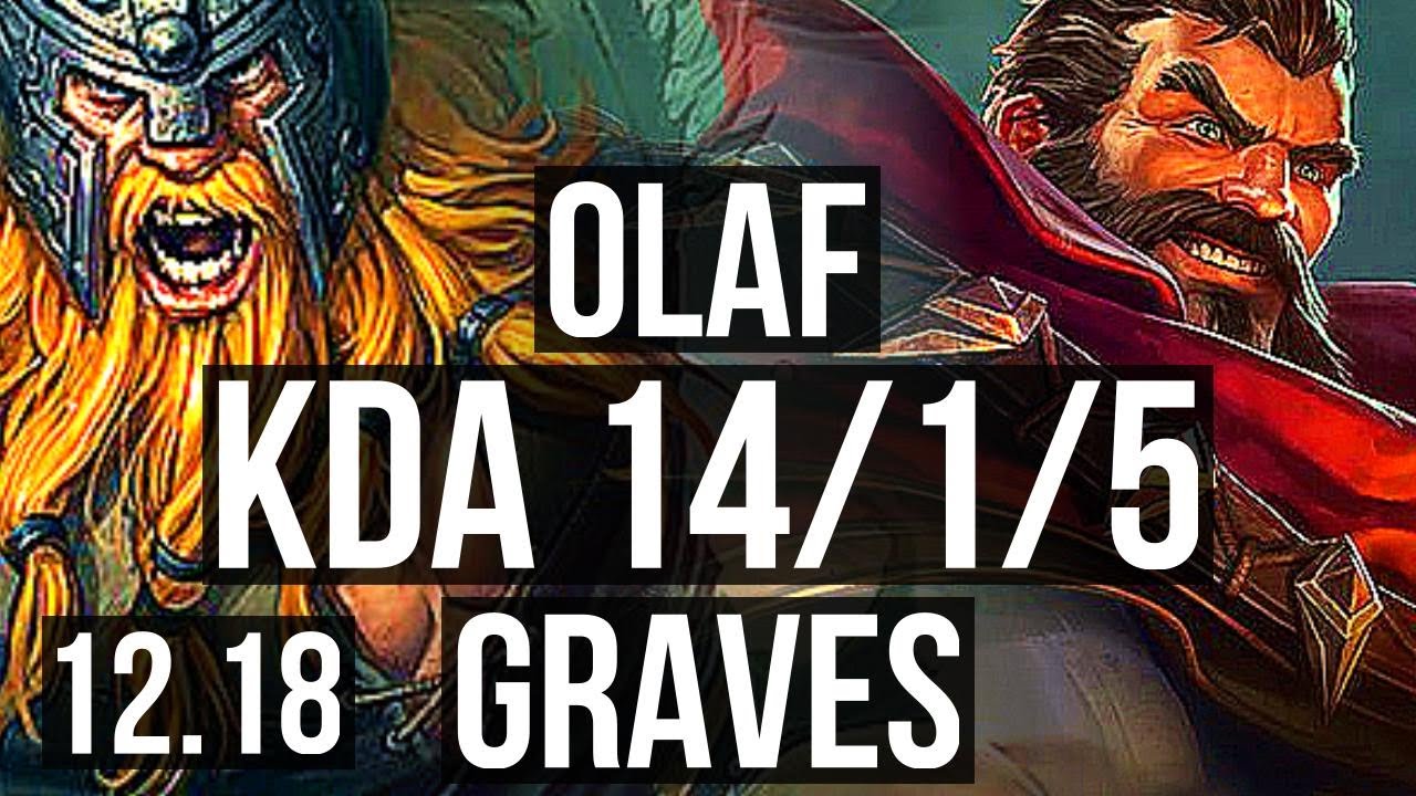 OLAF vs GRAVES (JNG) | 14/1/5, Legendary, 400+ games | EUW Master | 12.18