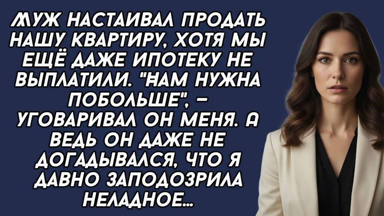 Муж настаивал продать нашу квартиру  А ведь он даже не догадывался, что я давно заподозрила нелад