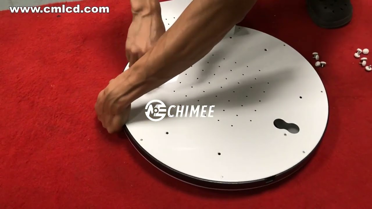 Tooless install iPad booth with twist knob