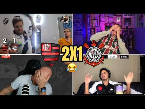 REAÇÕES DOS RIVAIS INCONFORMADOS SECANDO O MENGAO - FLAMENGO 2X1 CORINTHIANS - VAMOS RIR KKK