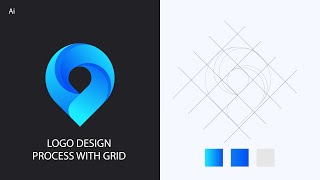 Modern Water Drop Logo Design Process | Adobe Illustrator Tutorials