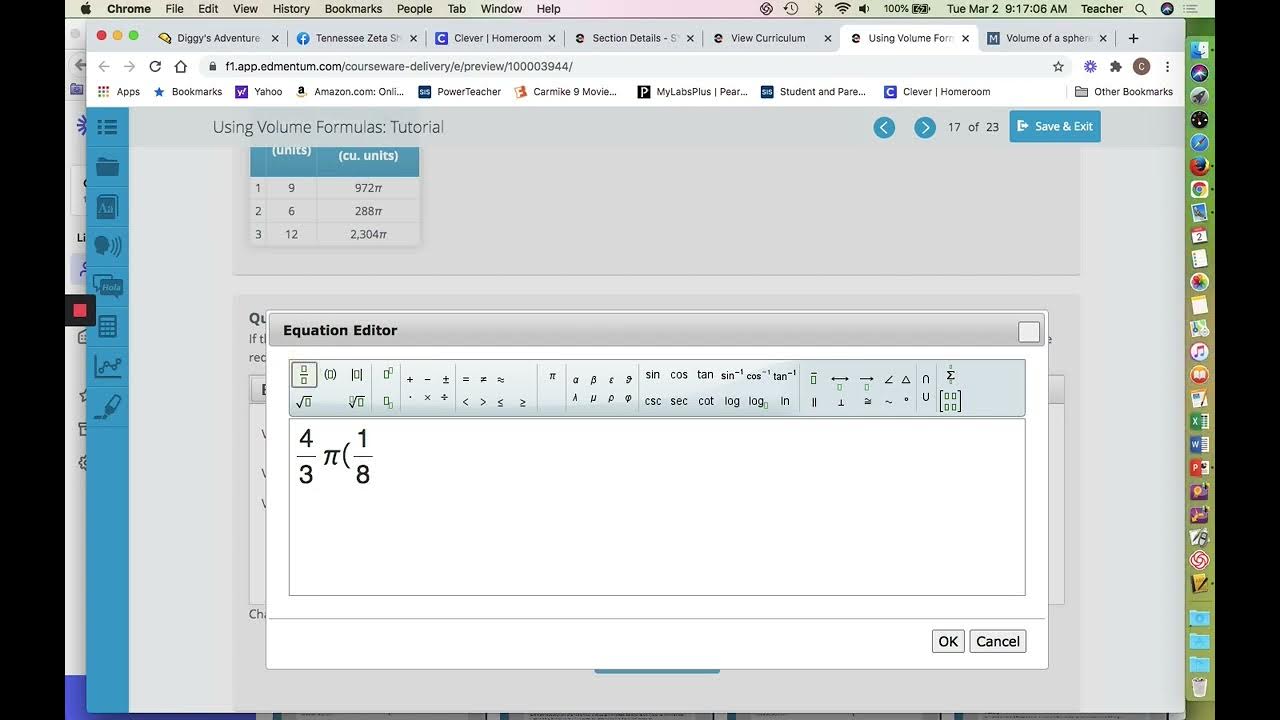Edmentum Geometry Using Volume Formulas part 4 of 5 YouTube