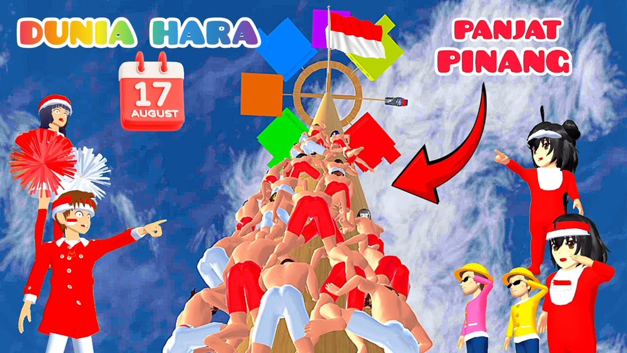 Yuta Ikut Lomba 17 Agustus Panjat Pinang Tertinggi Didunia 😱 | Kemerdekaan Indonesia Merah Putih