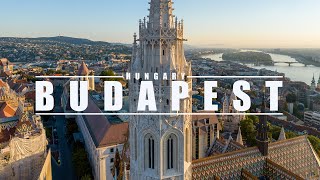 Aerial footage of Budapest, Hungary